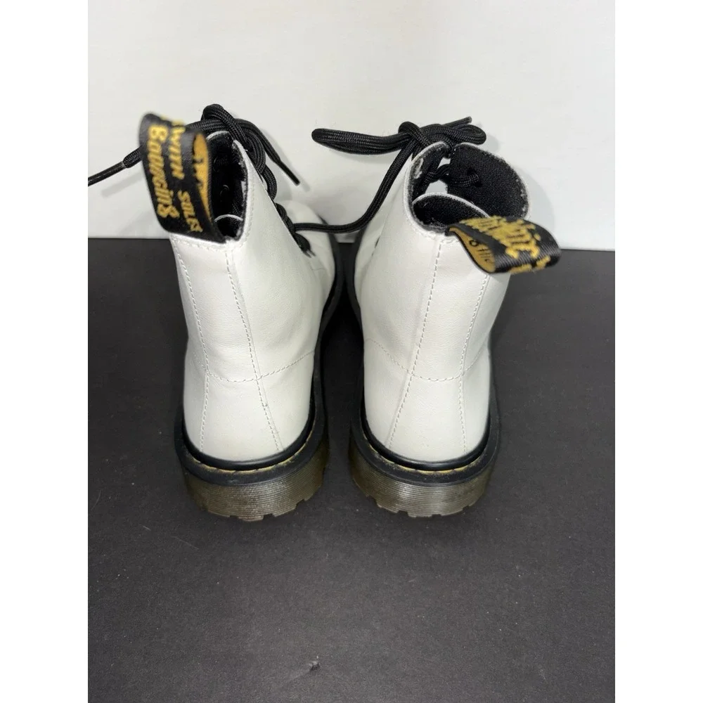 Doc Martens Luana Women's Sz 6 Air Cushions Sole White‎ Boots Dr. AW004
